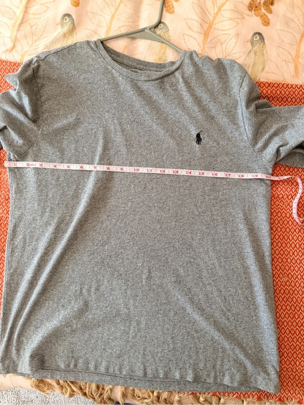 Polo by Ralph Lauren Heather Gray Long-Sleeve Crewneck Shirt